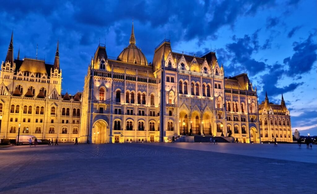 budapest parliament 2026 by night