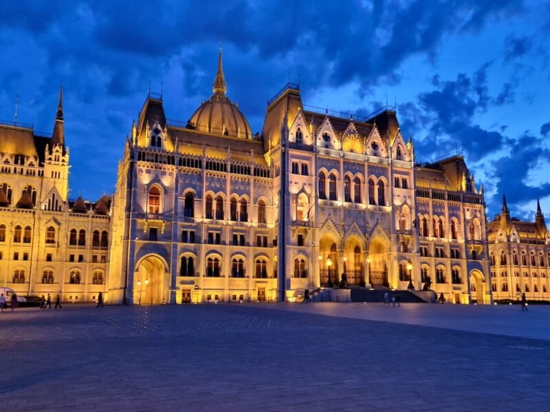 budapest parliament 2026 by night
