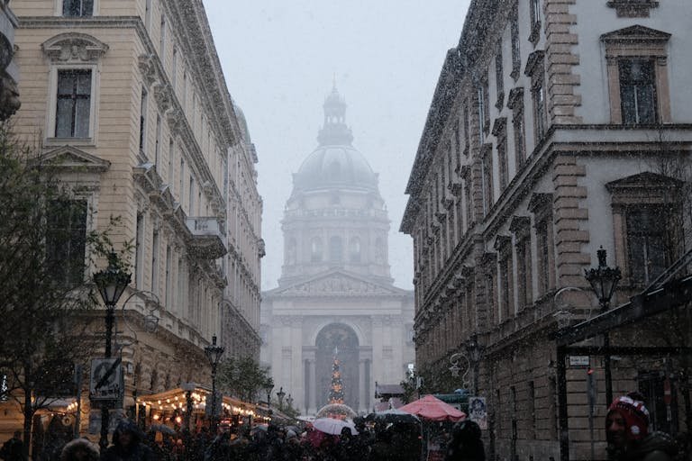 Captivating winter view of St. Stephen