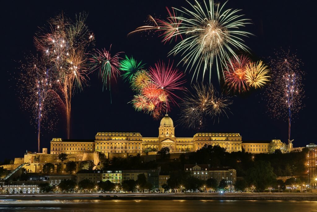 budapest firework display hungary - election 2026