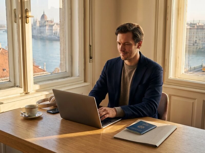 remote professional working in budapest