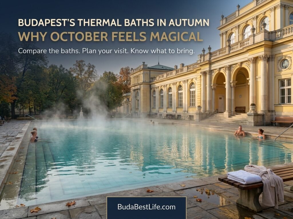 Budapest thermal baths in autumn